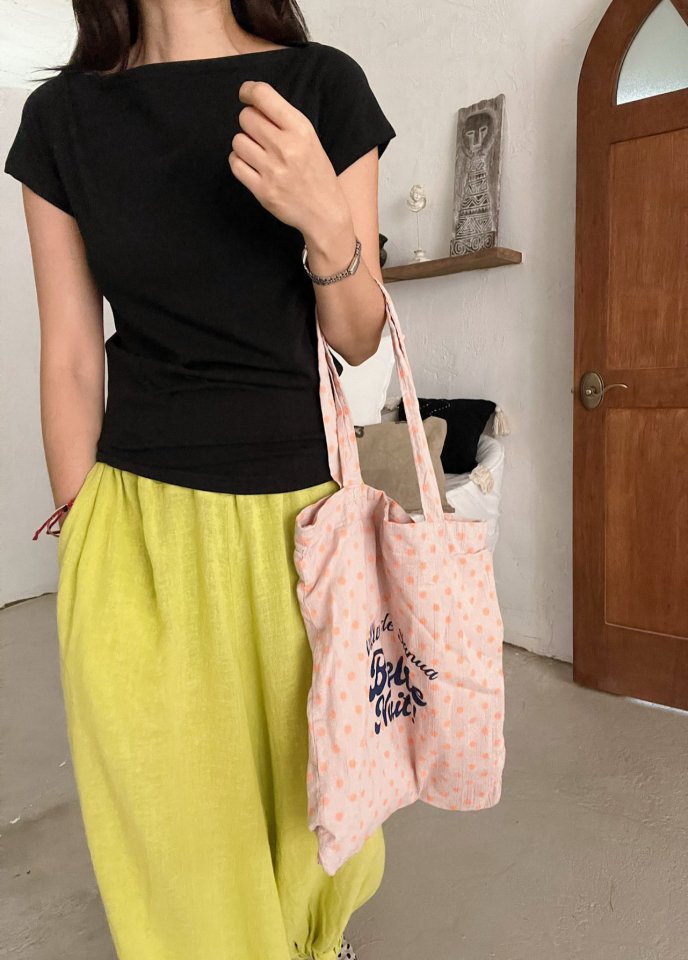 Lagrass - Korean Women Fashion - #womensfashion - Boat-neck Tee - 2