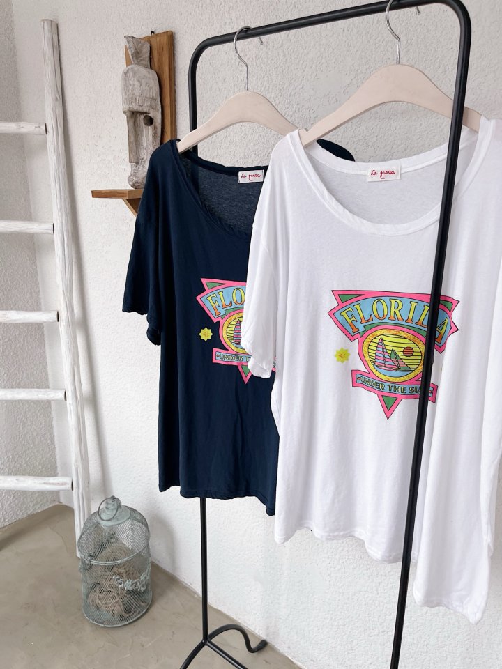 Lagrass - Korean Women Fashion - #womensfashion - Flori Tee - 7