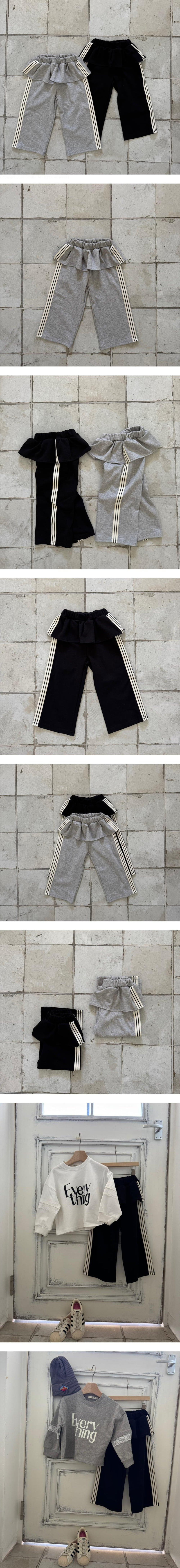 Le petitmot - Korean Baby Fashion - #babygirlfashion - Tape Tiered Pants