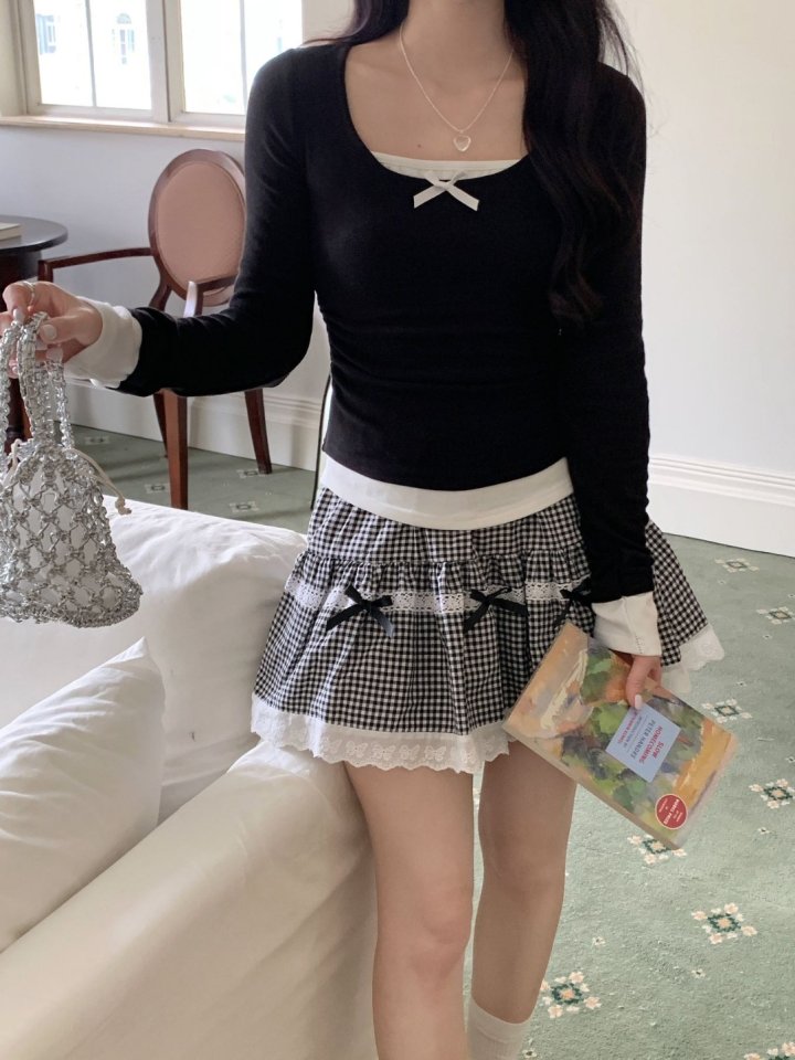 Lissome - Korean Women Fashion - #vintageinspired - Meldiven Tee - 5