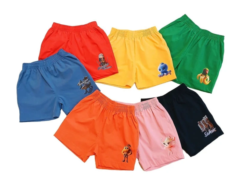 Little Rabbit - Korean Children Fashion - #toddlerclothing - Brainrot Crinkled Shorts