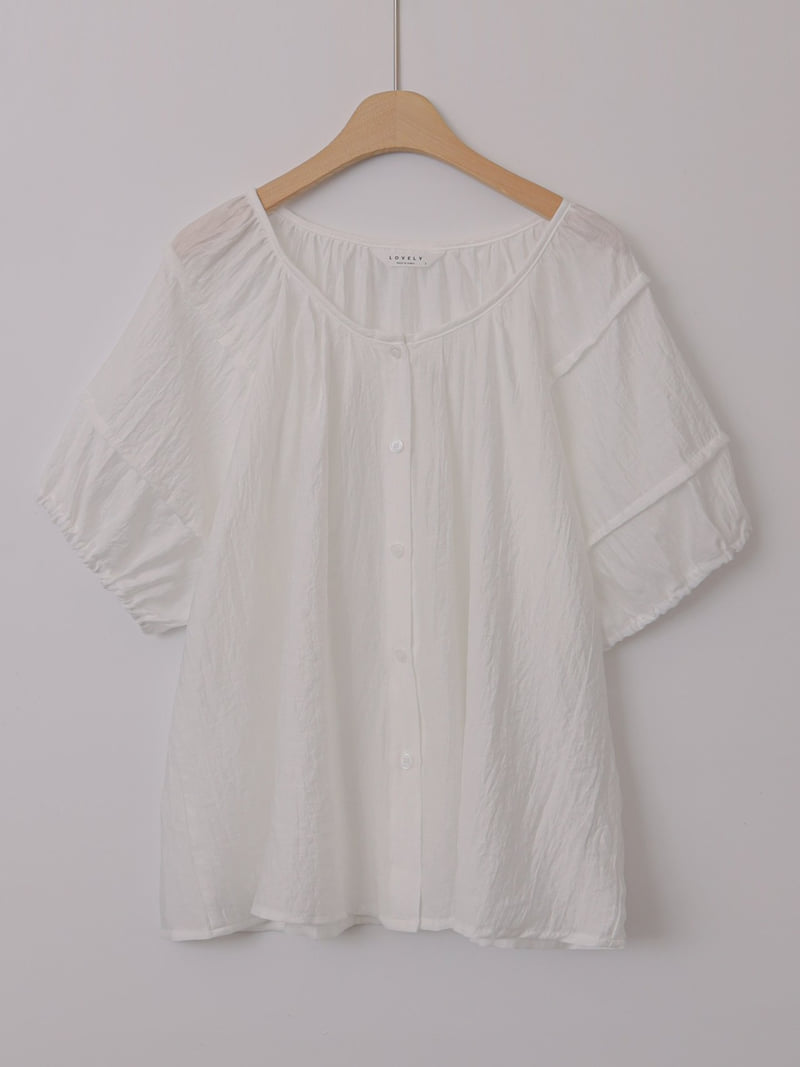 Lovely - Korean Women Fashion - #momslook - Howl Pintuck Blouse - 2