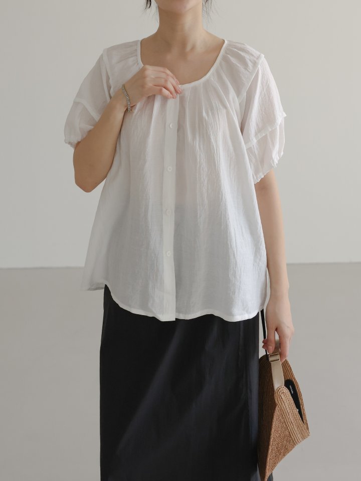 Lovely - Korean Women Fashion - #momslook - Howl Pintuck Blouse - 8