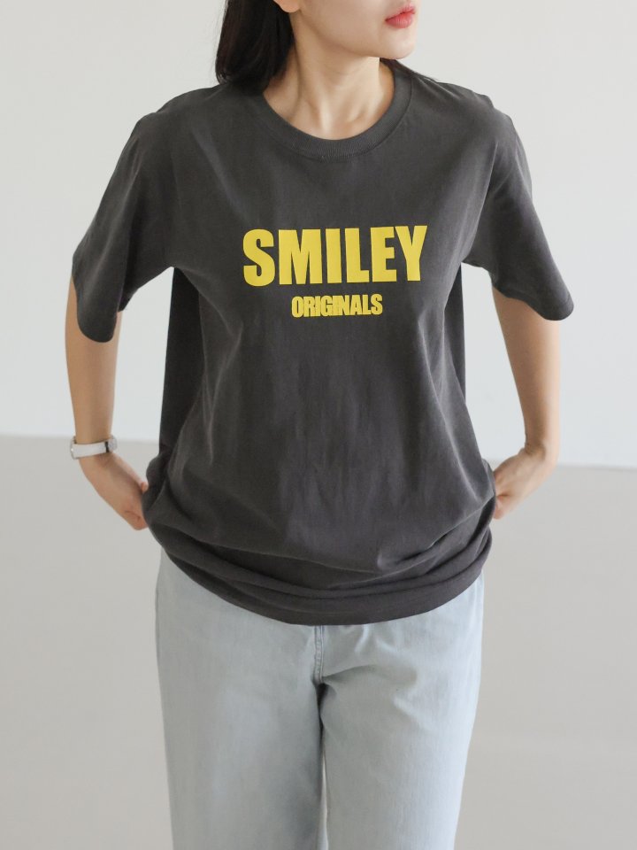 Lovely - Korean Women Fashion - #momslook - Pig Smile Tee - 9