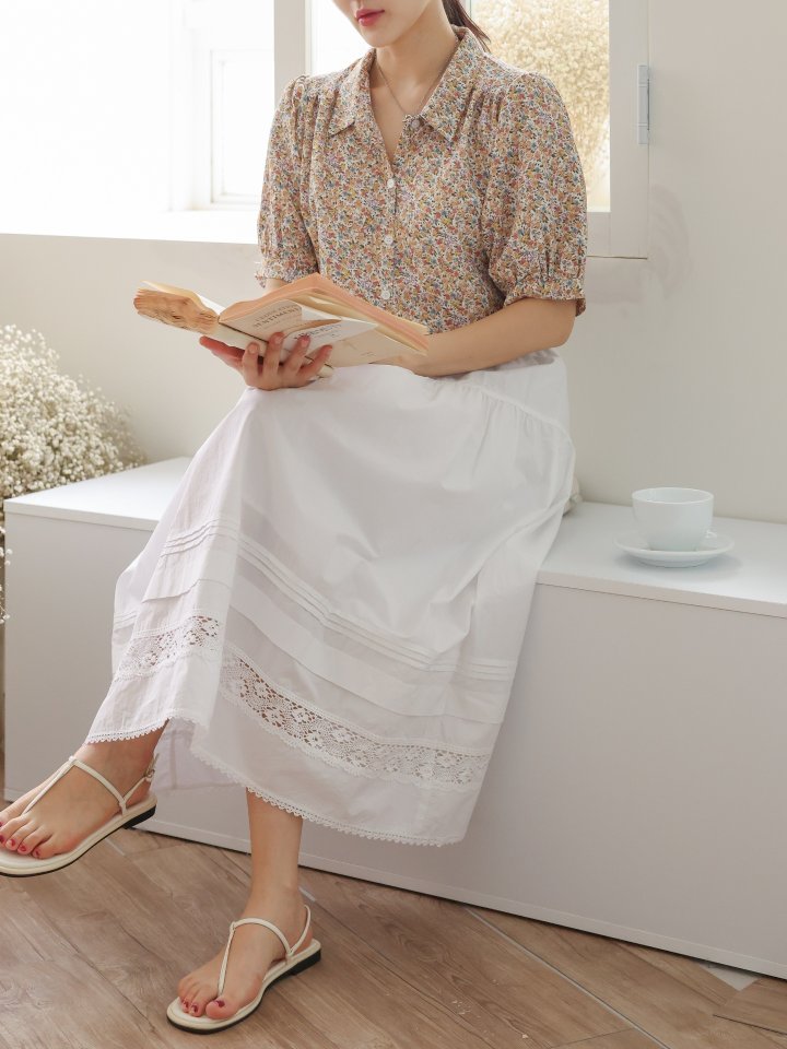Lovely - Korean Women Fashion - #momslook - Pure Flower Shirt - 12