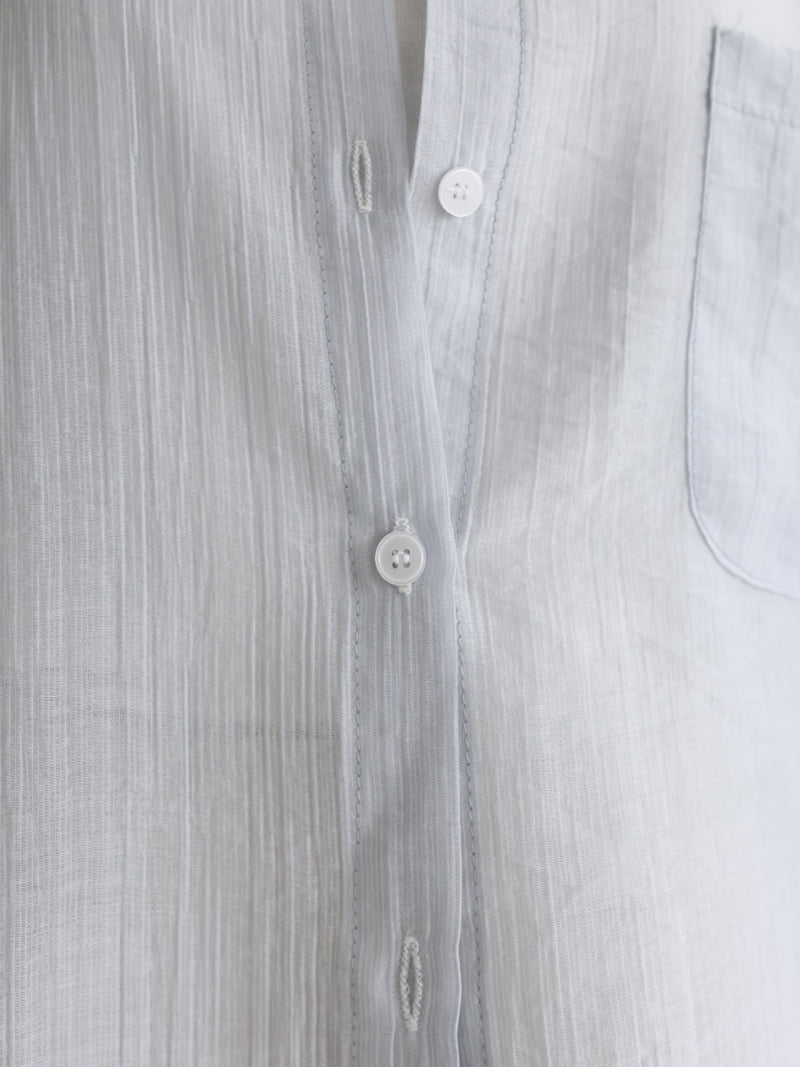 Lovely - Korean Women Fashion - #pursuepretty - Tencel Short Sleeve Shirt - 5
