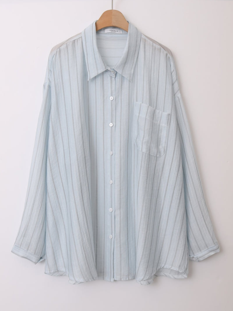 Lovely - Korean Women Fashion - #pursuepretty - Rosie Stripe Shirt - 2
