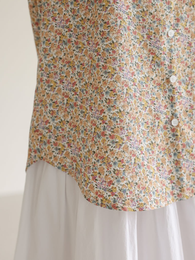 Lovely - Korean Women Fashion - #restrostyle - Pure Flower Shirt - 5