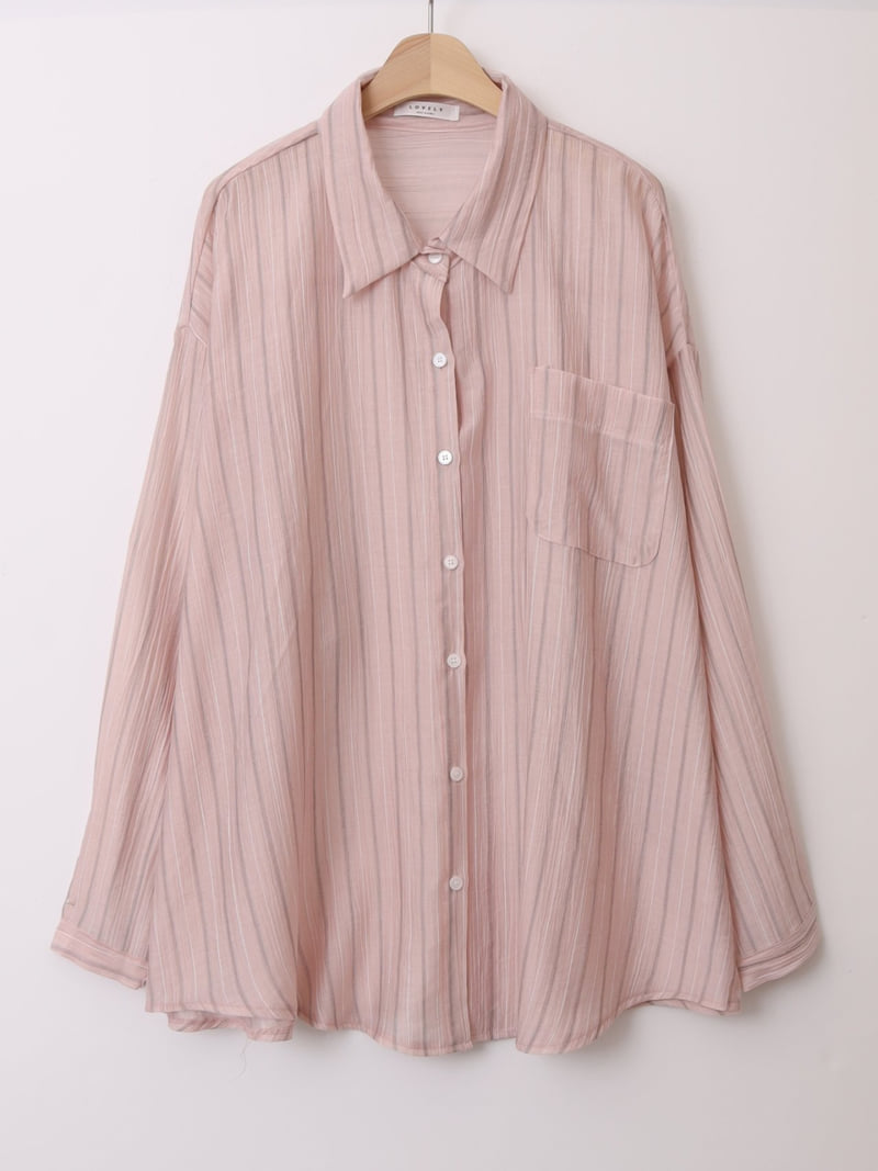Lovely - Korean Women Fashion - #restrostyle - Rosie Stripe Shirt - 3