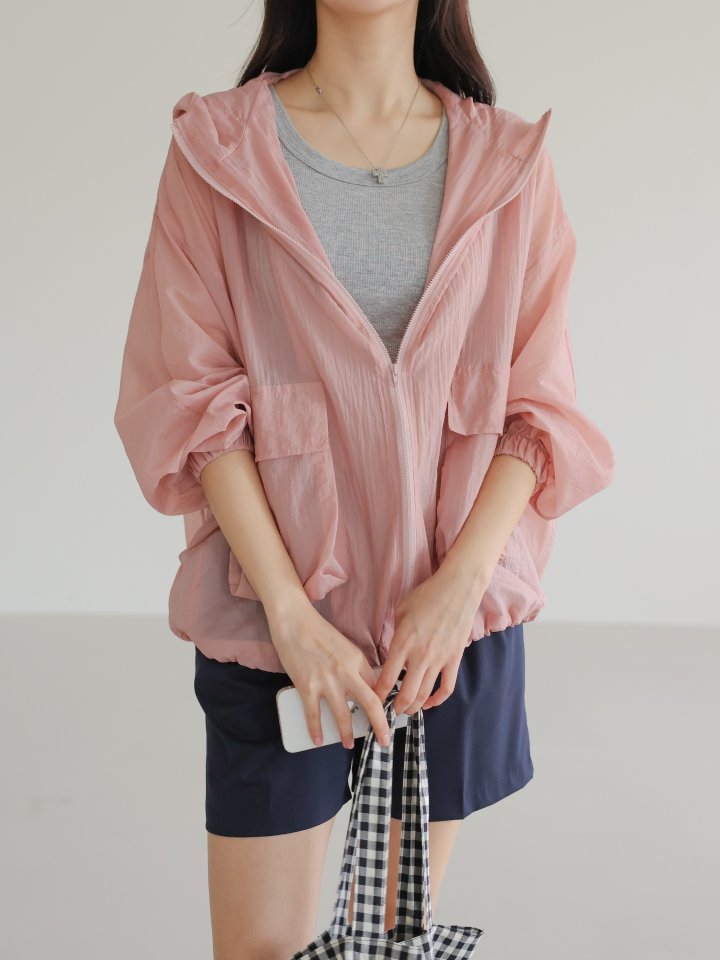 Lovely - Korean Women Fashion - #romanticstyle - Rain Hooded Jumper - 10