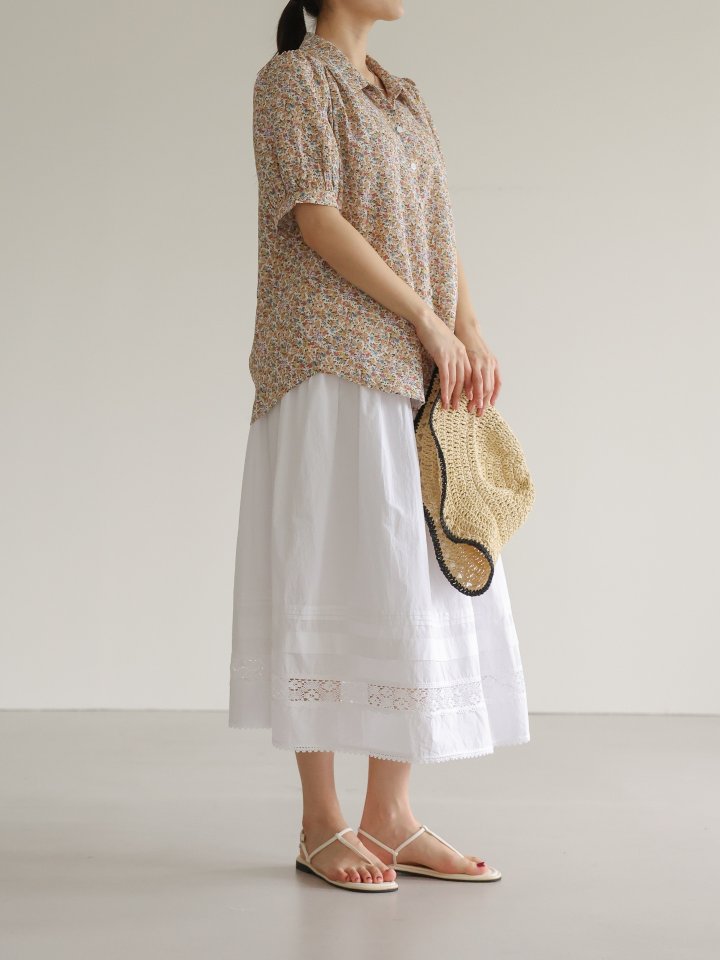 Lovely - Korean Women Fashion - #shopsmall - Pure Flower Shirt - 7