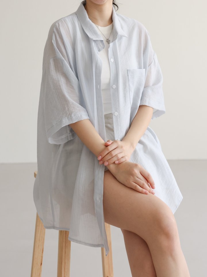 Lovely - Korean Women Fashion - #thatsdarling - Tencel Short Sleeve Shirt - 9