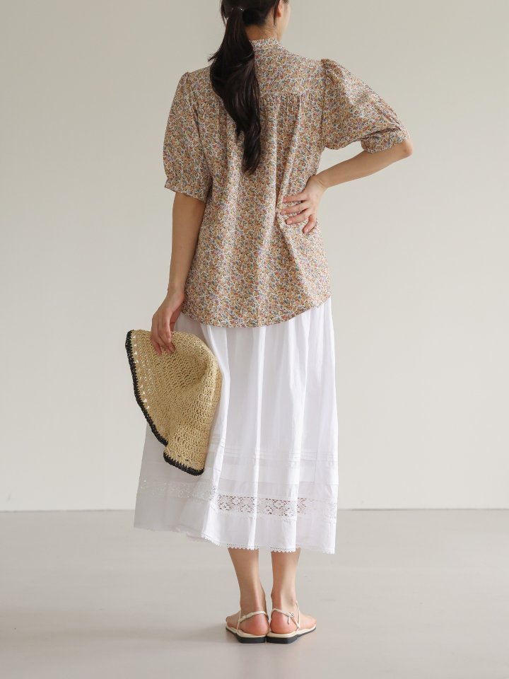 Lovely - Korean Women Fashion - #thatsdarling - Pure Flower Shirt - 8