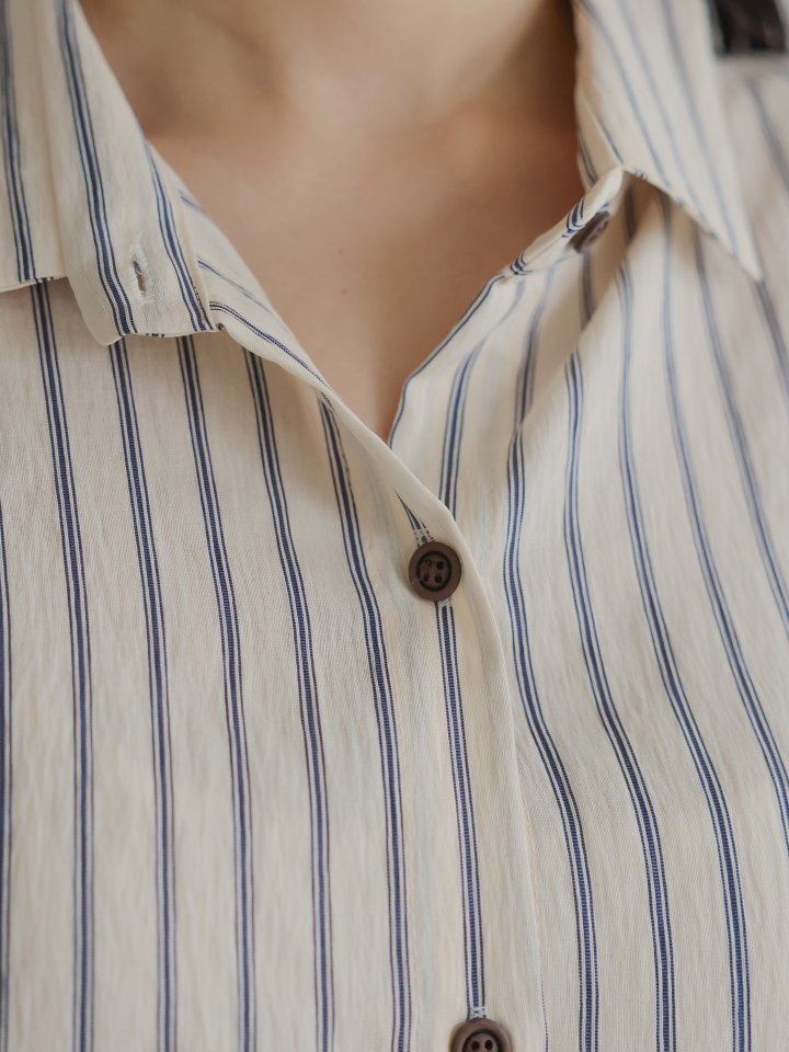 Lovely - Korean Women Fashion - #thelittlethings - Clean Stripe Shirt - 12