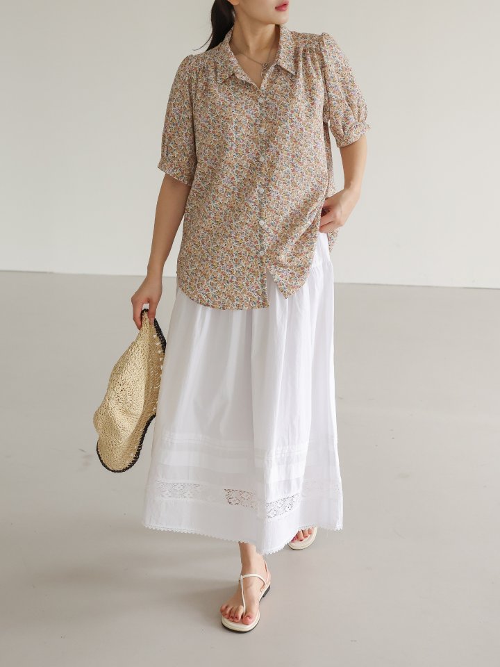 Lovely - Korean Women Fashion - #thelittlethings - Pure Flower Shirt - 9