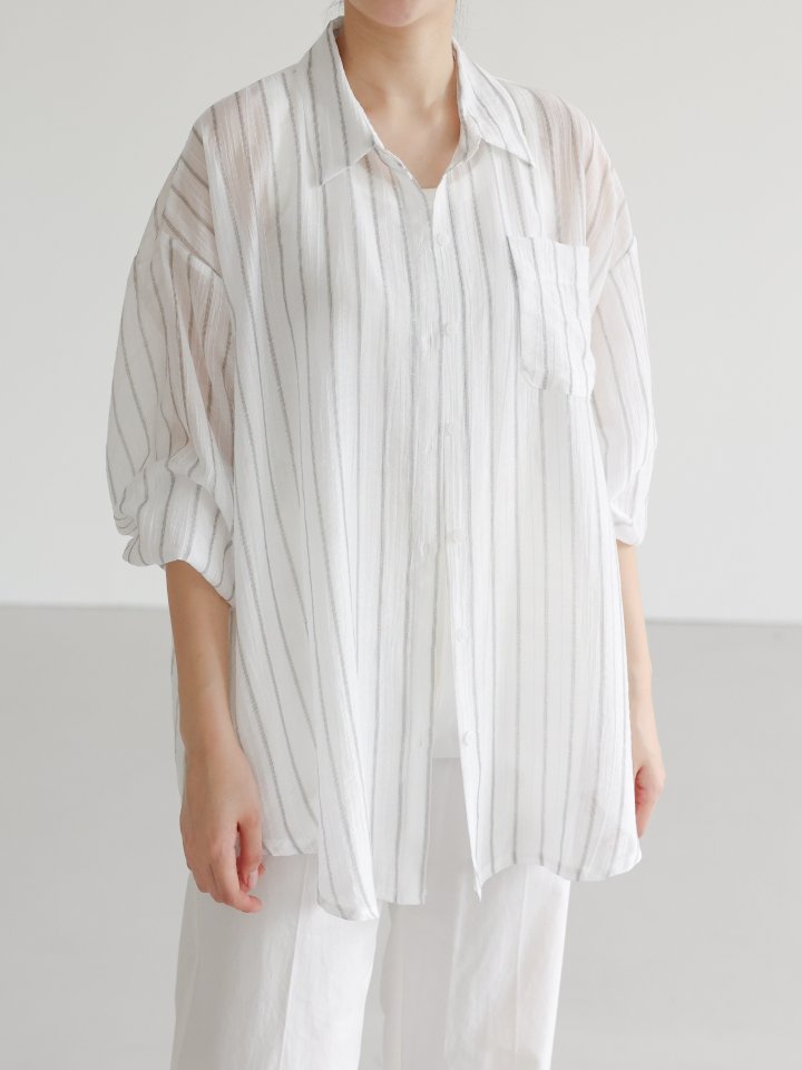 Lovely - Korean Women Fashion - #thelittlethings - Rosie Stripe Shirt - 7