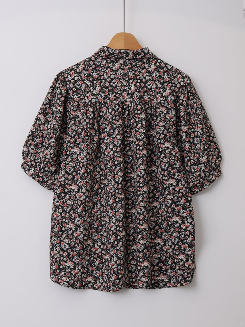 Lovely - Korean Women Fashion - #vintageinspired - Pure Flower Shirt - 2