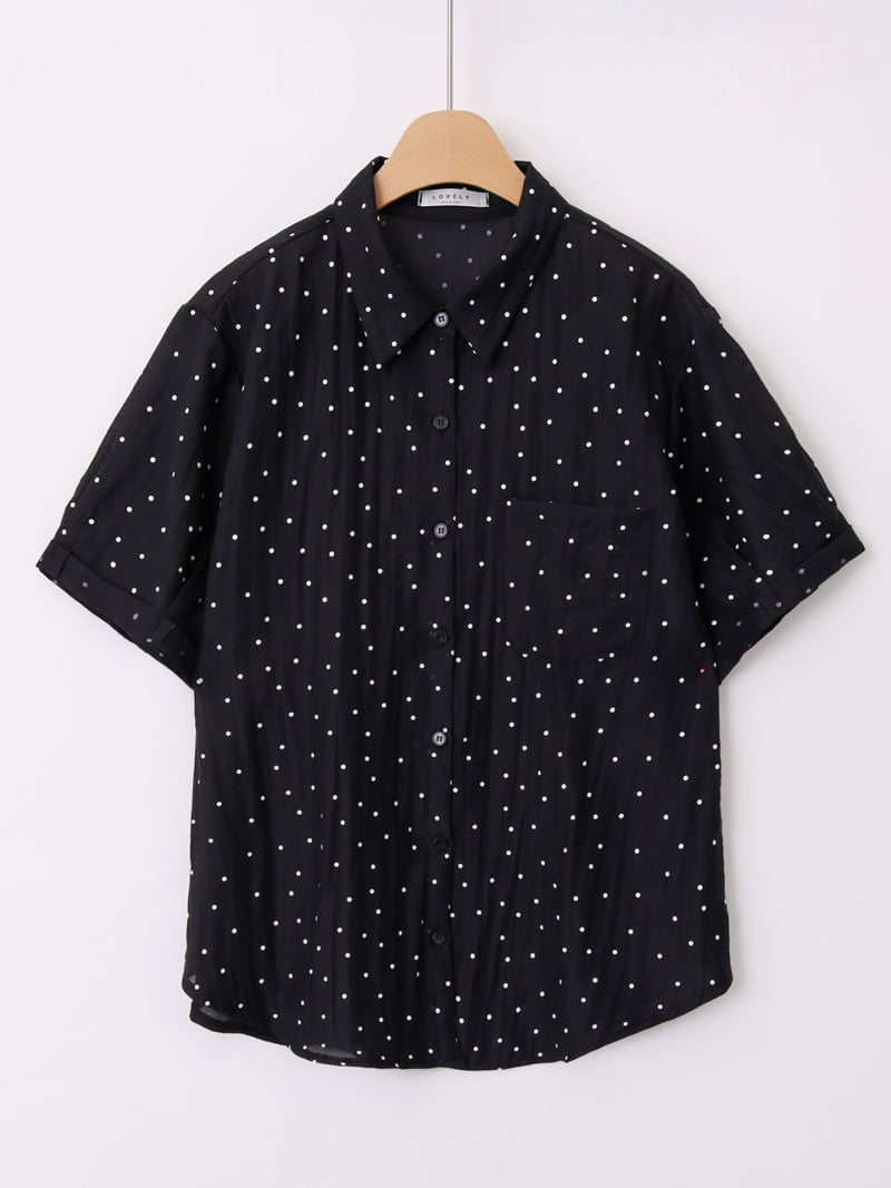 Lovely - Korean Women Fashion - #womensfashion - Low Dot Blouse - 3