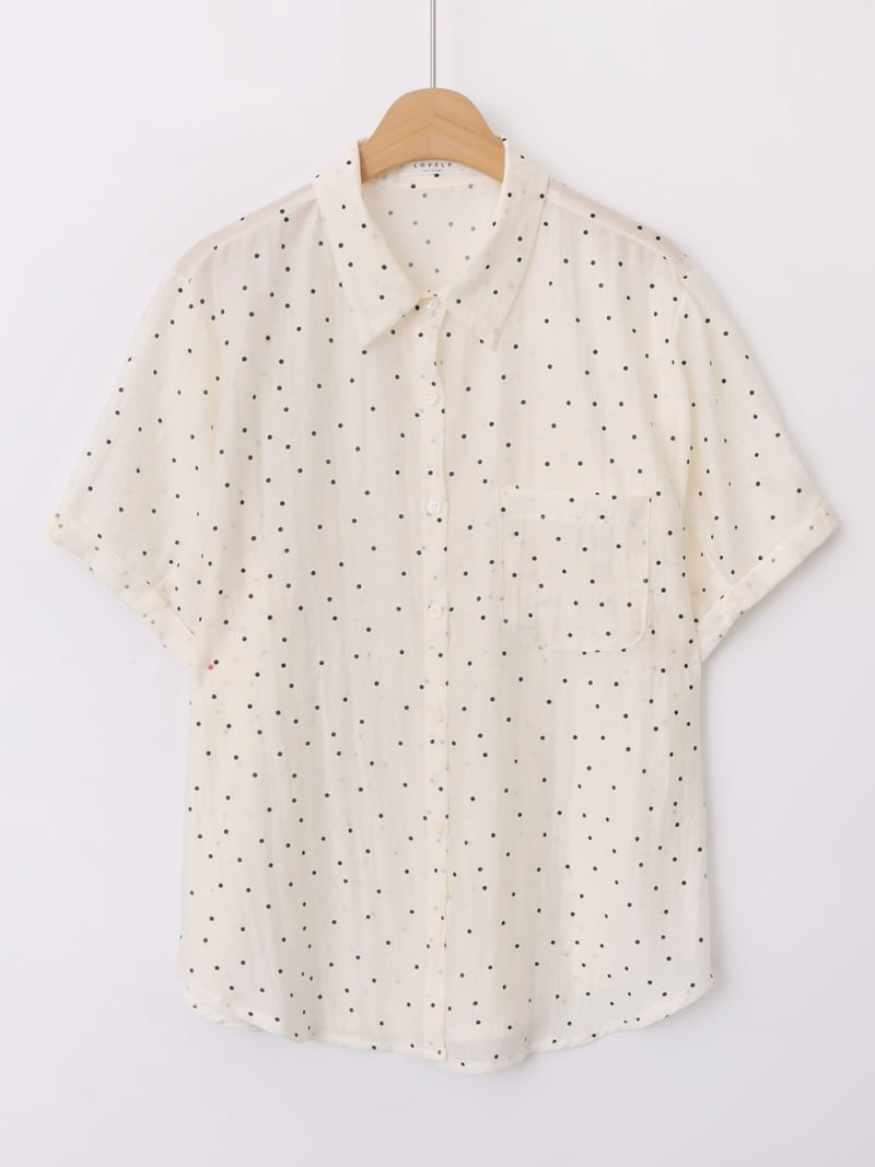 Lovely - Korean Women Fashion - #womensfashion - Low Dot Blouse - 5