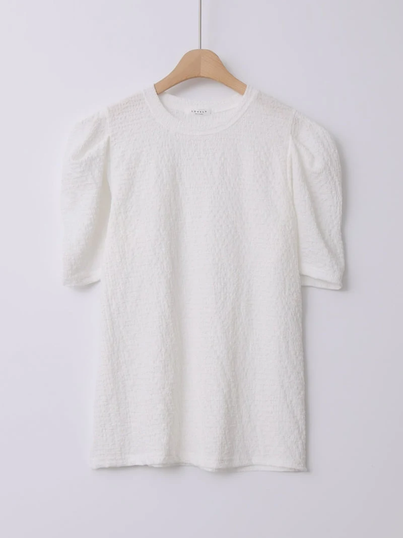 Lovely - Korean Women Fashion - #womensfashion - Sleek Puff Tee - 2