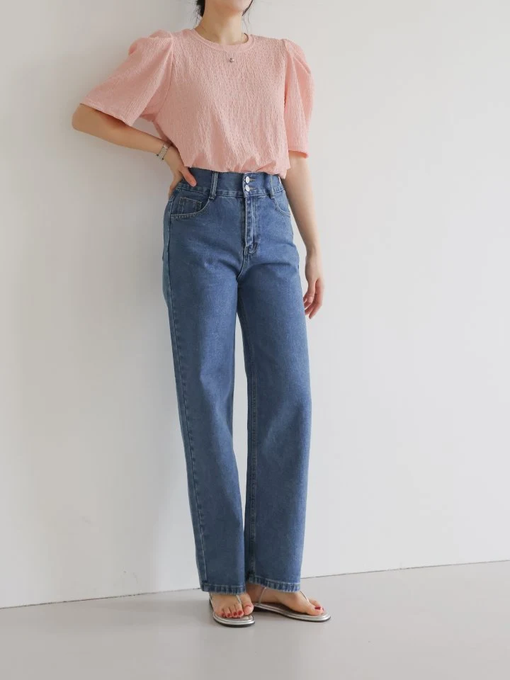 Lovely - Korean Women Fashion - #womensfashion - Sleek Puff Tee - 6