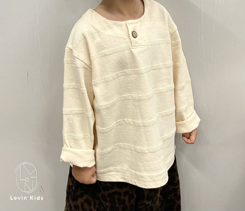 Lovin - Korean Baby Fashion - #babyboutique - One-button Tee - 6