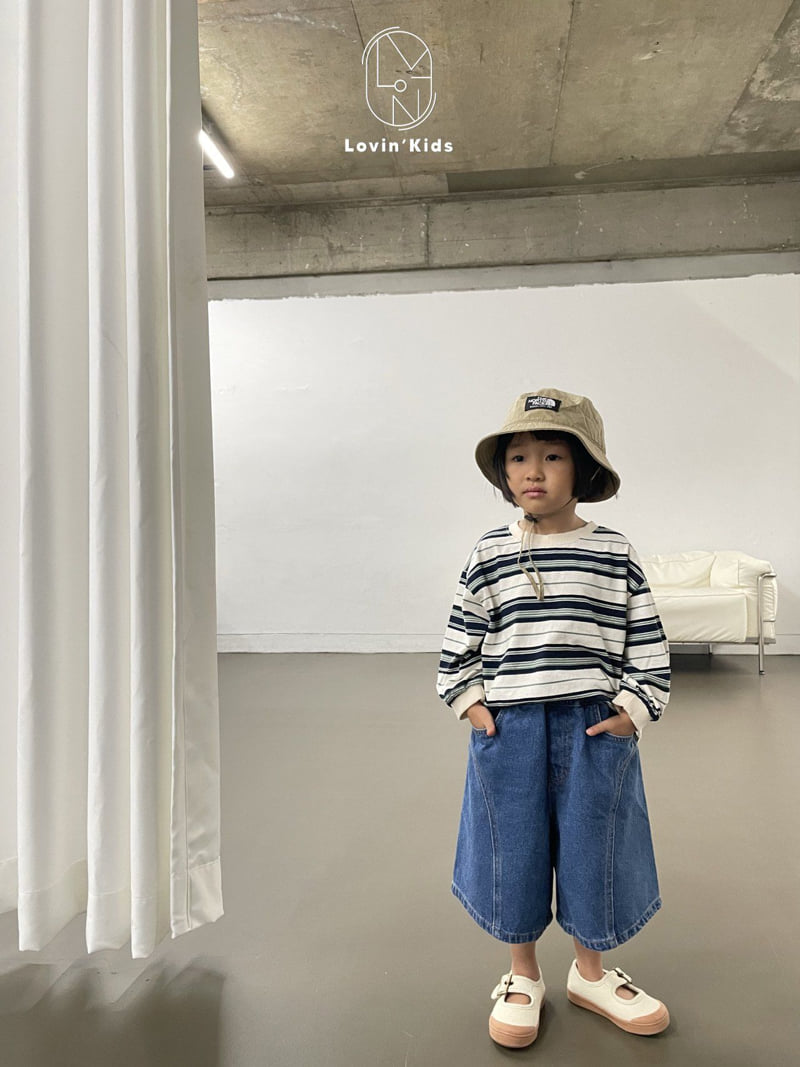 Lovin - Korean Baby Fashion - #onlinebabyshop - Bermuda Denim Pants - 4