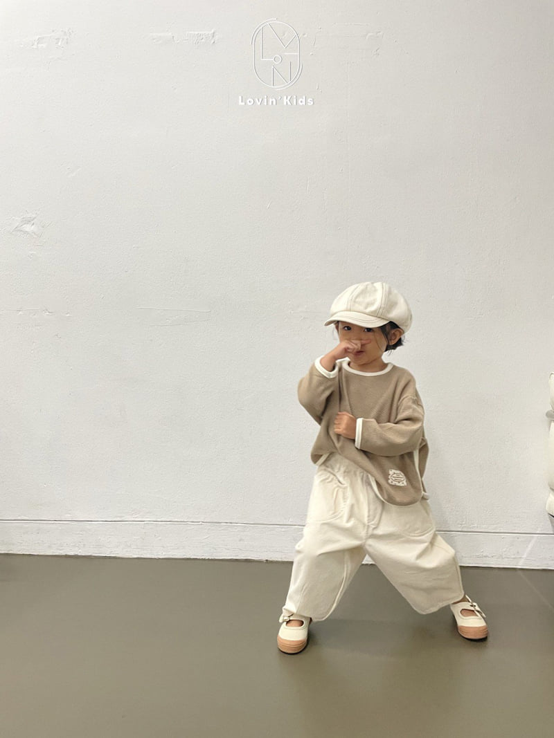 Lovin - Korean Baby Fashion - #babyboutique - Latte Pocket Pants