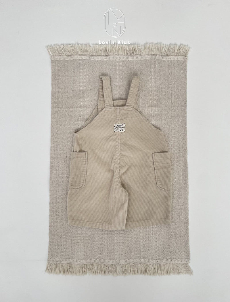 Lovin - Korean Baby Fashion - #babyboutique - Corduroy Overall Shorts - 11