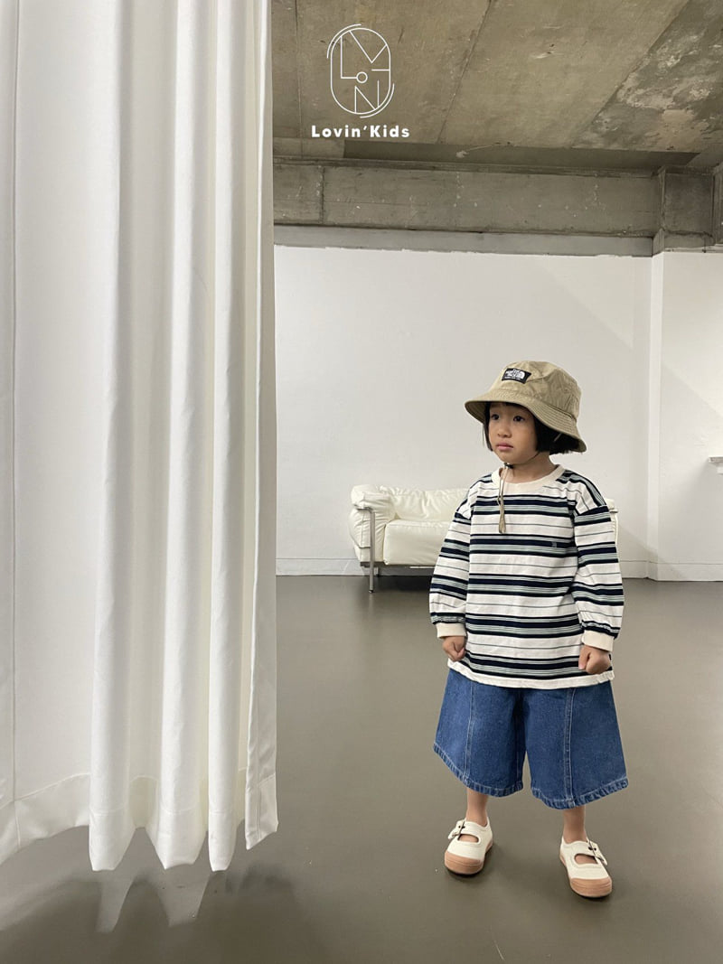 Lovin - Korean Baby Fashion - #babyclothing - Bermuda Denim Pants - 7