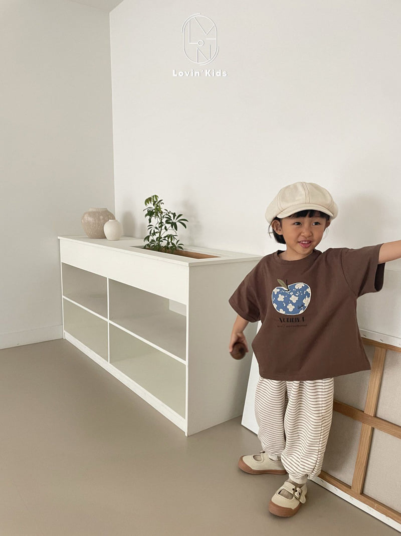 Lovin - Korean Baby Fashion - #babyfever - Daily Stripe Jogger Pants - 10