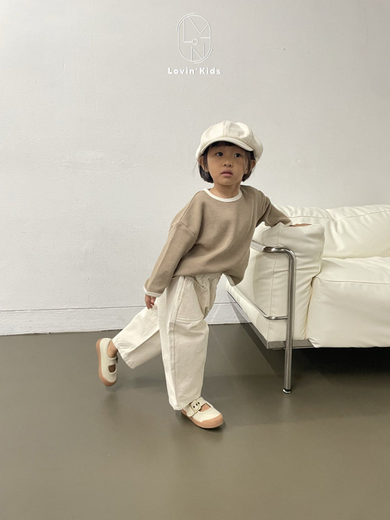 Lovin - Korean Baby Fashion - #babyfever - Latte Pocket Pants - 6