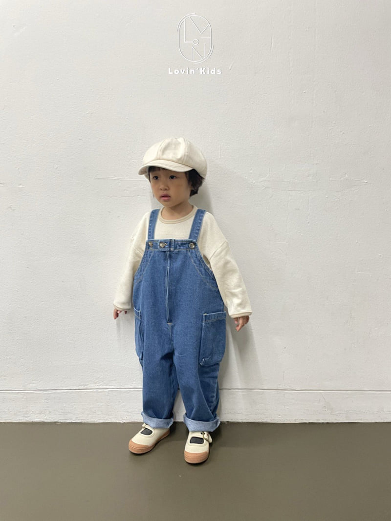 Lovin - Korean Baby Fashion - #babygirlfashion - Town Overall Denim Pants