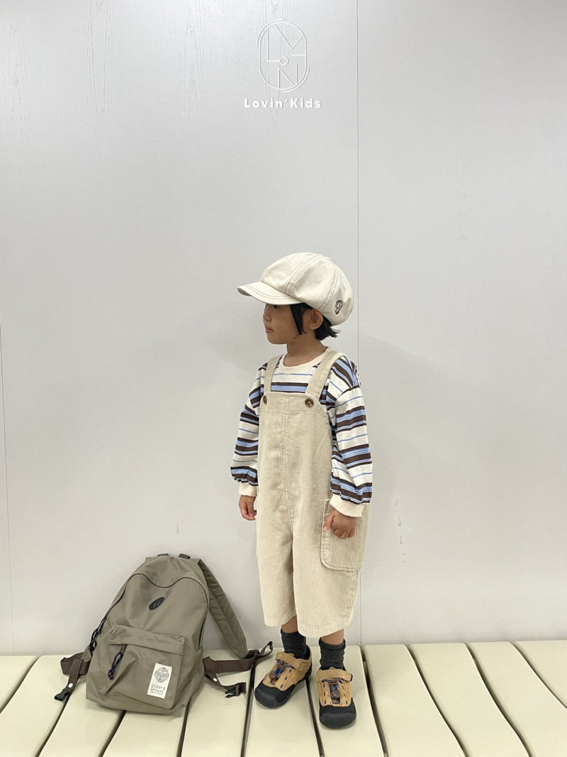 Lovin - Korean Baby Fashion - #babygirlfashion - Corduroy Overall Shorts