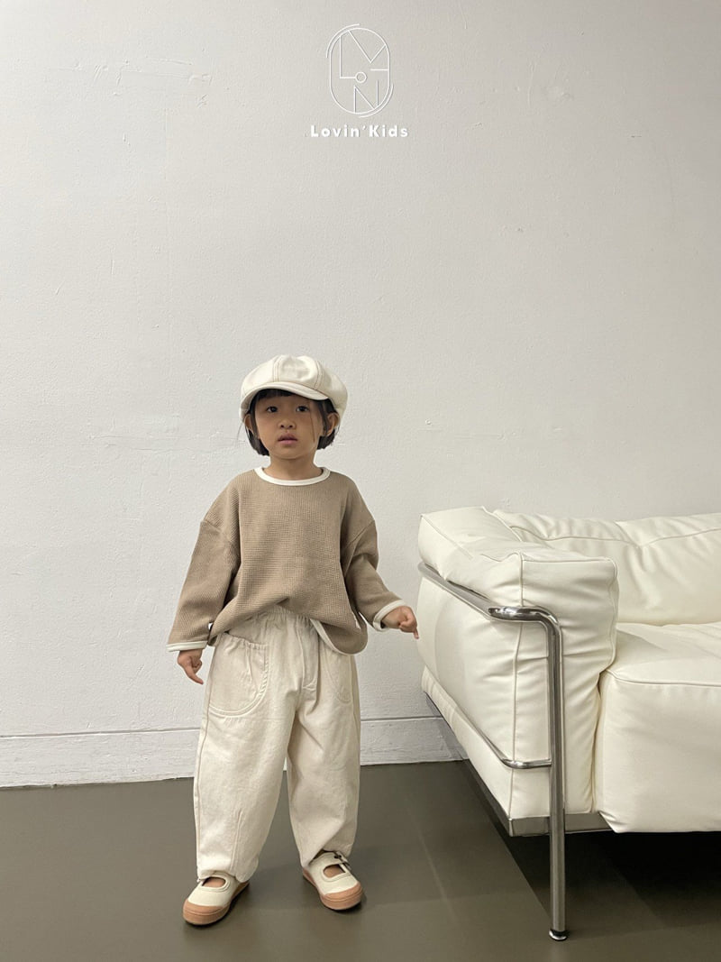 Lovin - Korean Baby Fashion - #babylifestyle - Latte Pocket Pants - 8