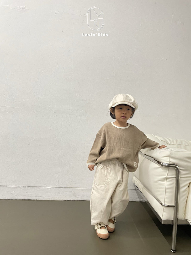 Lovin - Korean Baby Fashion - #babyoninstagram - Latte Pocket Pants - 9