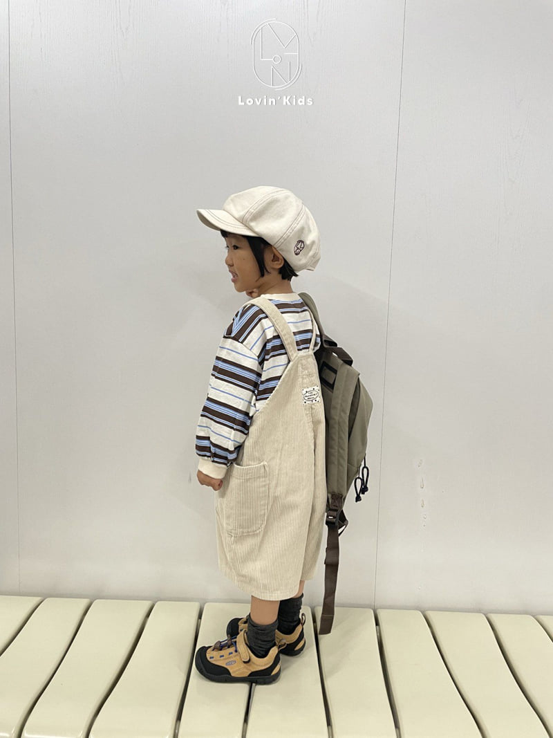 Lovin - Korean Baby Fashion - #babyoninstagram - Corduroy Overall Shorts - 3