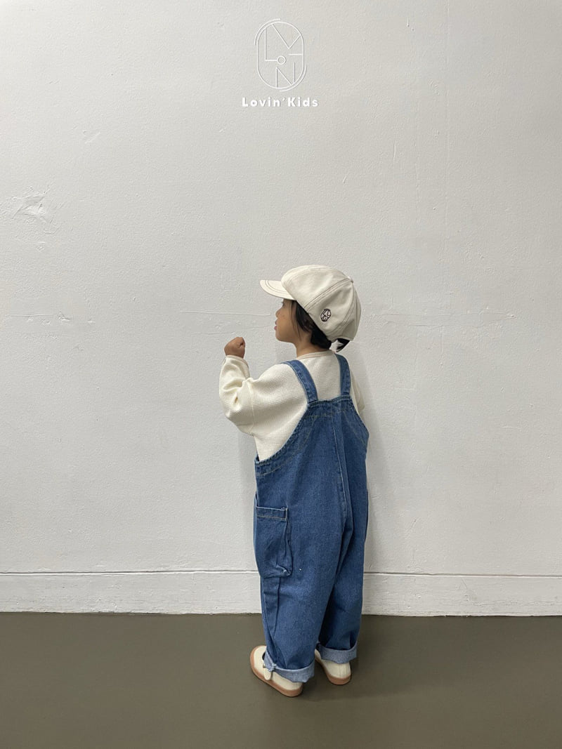 Lovin - Korean Baby Fashion - #babyoninstagram - Town Overall Denim Pants - 4