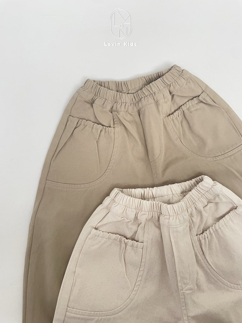 Lovin - Korean Baby Fashion - #babyootd - Latte Pocket Pants - 10