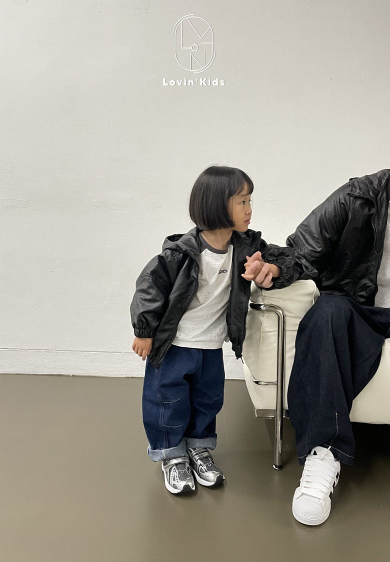 Lovin - Korean Baby Fashion - #babyootd - Fly Cut Dart Denim Pants - 5