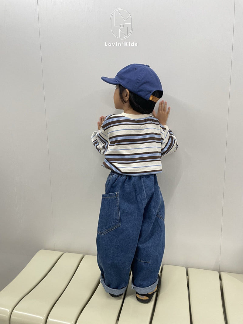 Lovin - Korean Baby Fashion - #babyoutfit - Multi Stripe Tee - 10