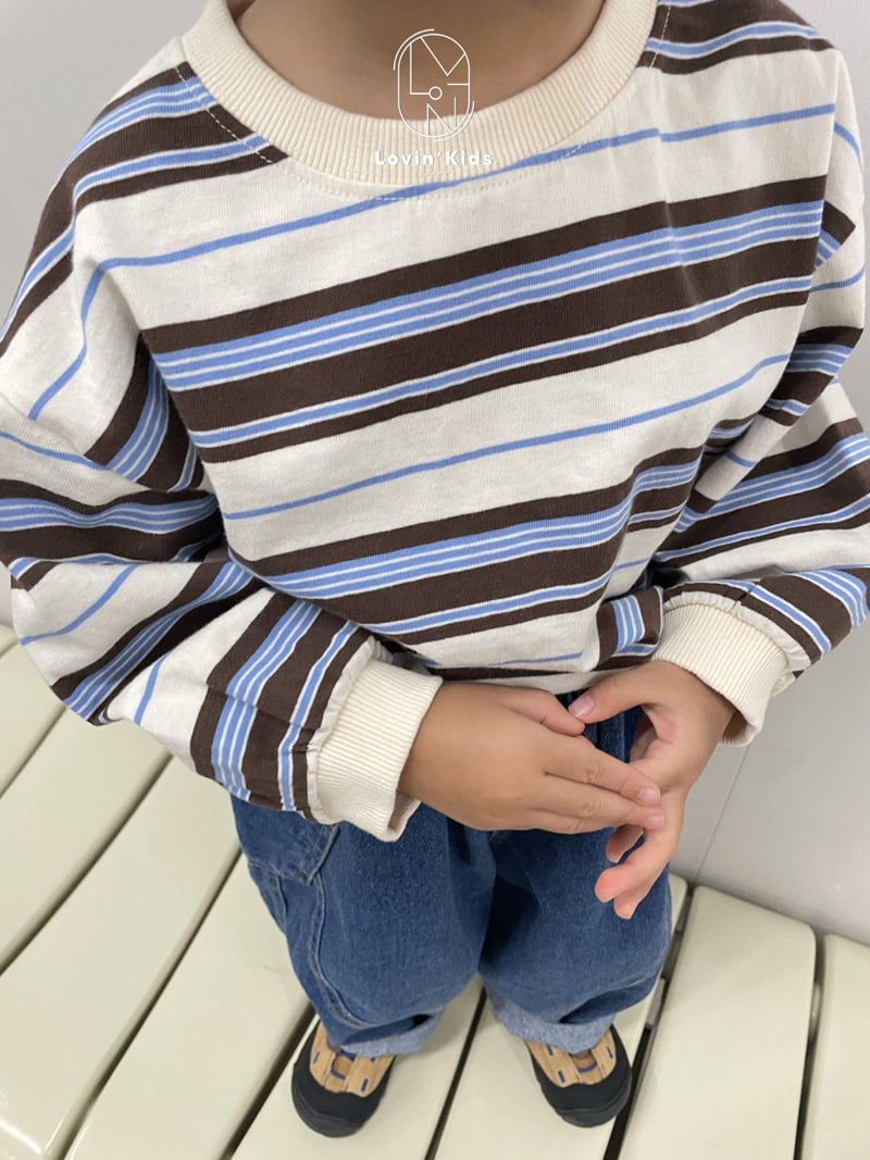 Lovin - Korean Baby Fashion - #babyoutfit - Multi Stripe Tee - 9