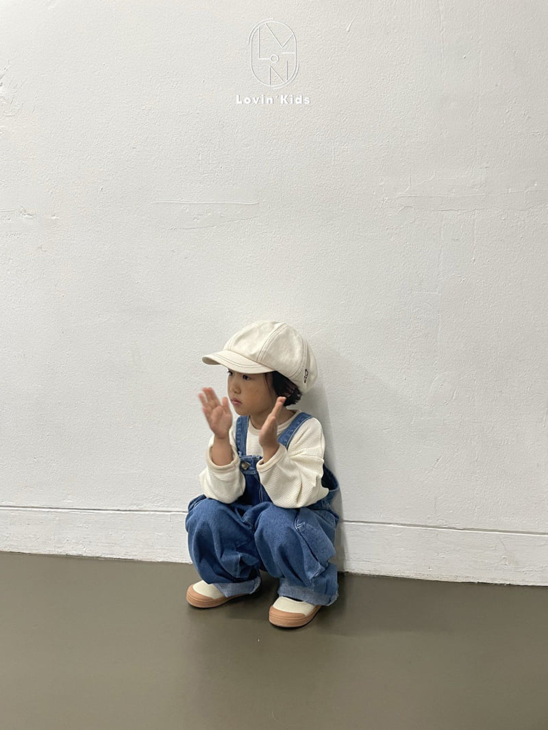 Lovin - Korean Baby Fashion - #babyoutfit - Town Overall Denim Pants - 6