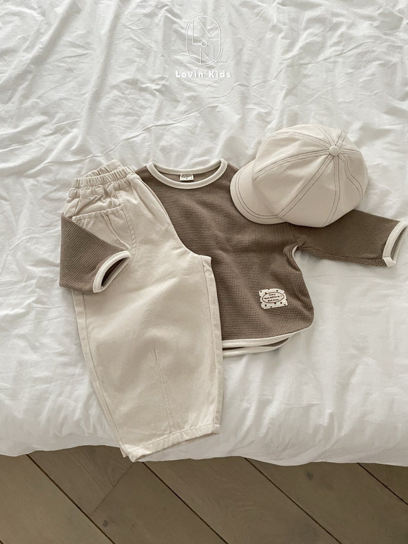 Lovin - Korean Baby Fashion - #babyoutfit - Latte Pocket Pants - 11