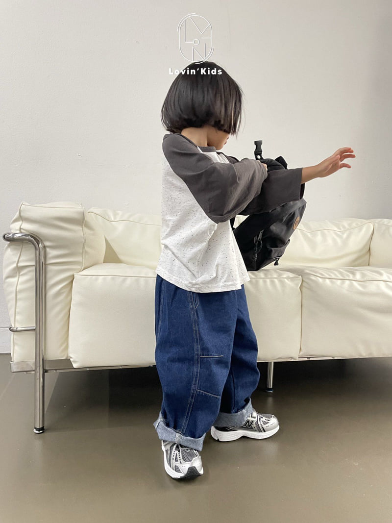 Lovin - Korean Baby Fashion - #babyoutfit - Fly Cut Dart Denim Pants - 7