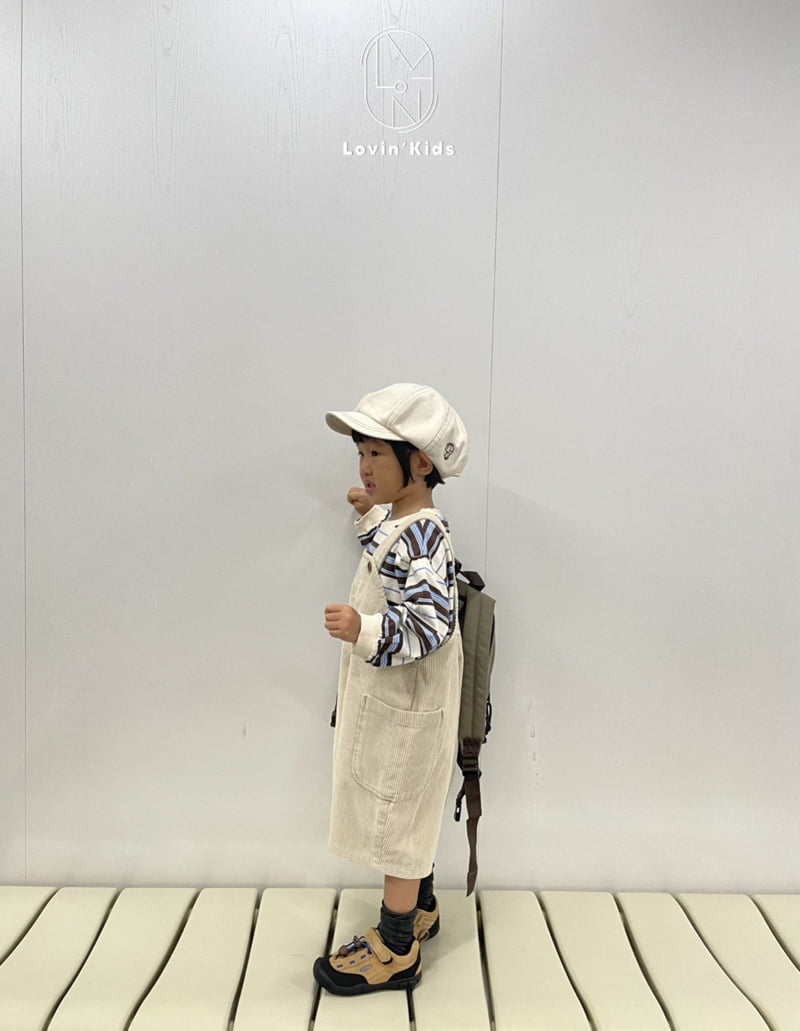 Lovin - Korean Baby Fashion - #babyoutfit - Corduroy Overall Shorts - 6