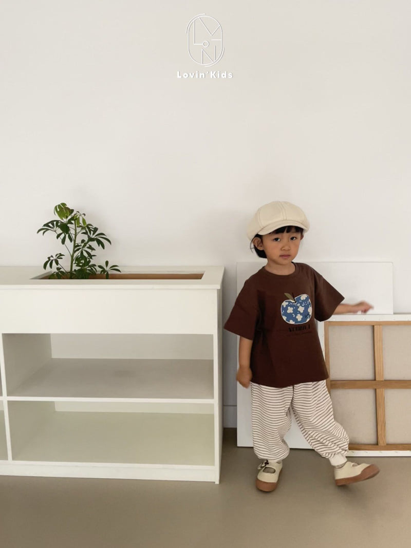 Lovin - Korean Baby Fashion - #babyoutfit - Apple Tee - 5
