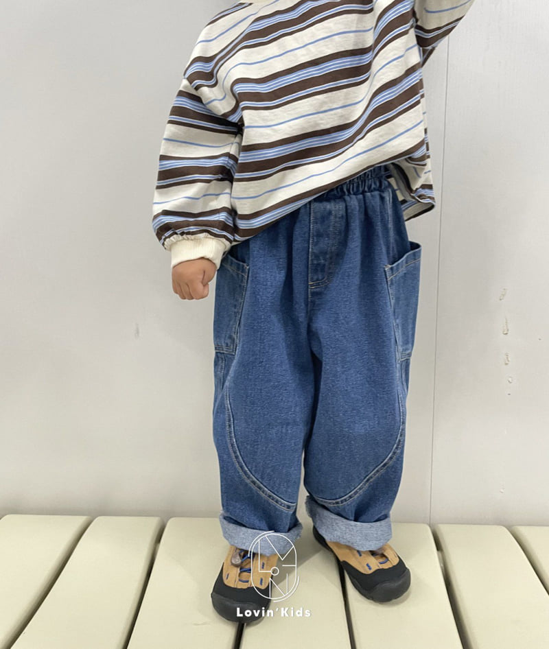 Lovin - Korean Baby Fashion - #babywear - Air Pocket Denim Pants