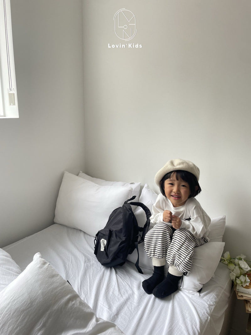 Lovin - Korean Baby Fashion - #onlinebabyboutique - Daily Stripe Jogger Pants - 4