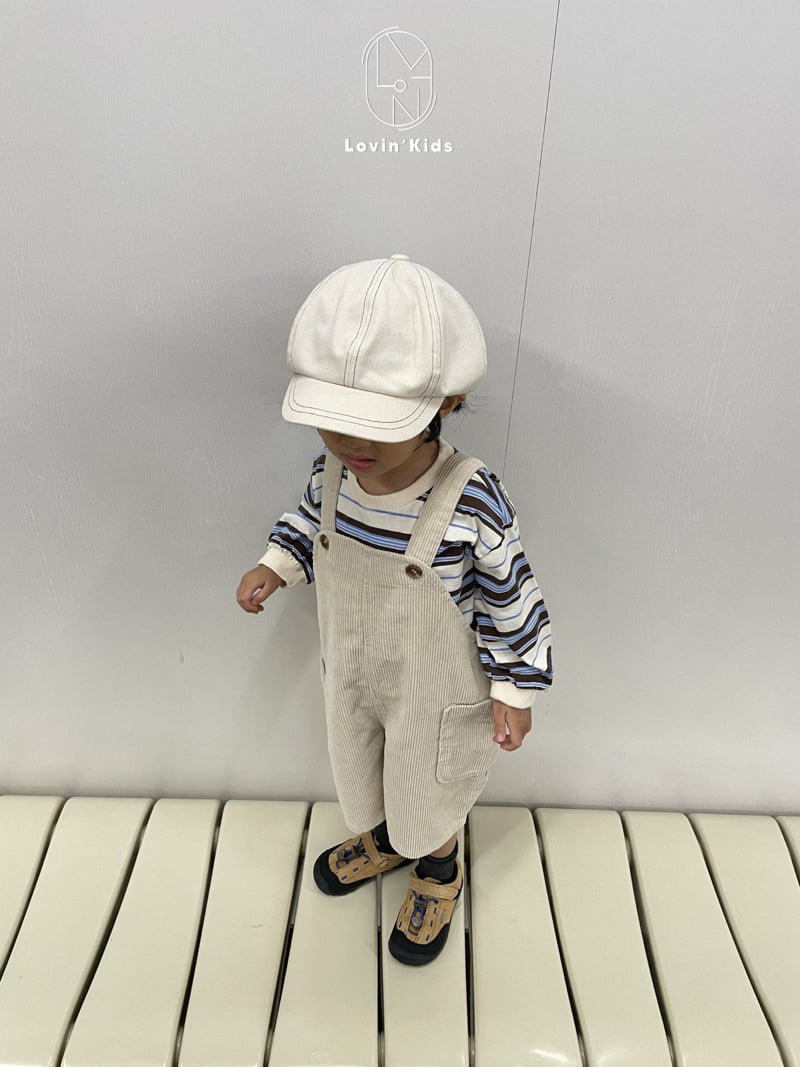 Lovin - Korean Baby Fashion - #onlinebabyshop - Corduroy Overall Shorts - 9